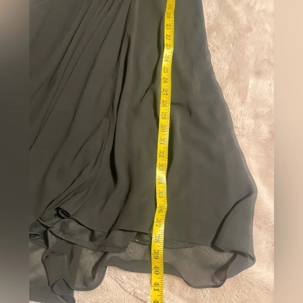 London Times Black Sheer Formal Dress size 6 - Picture 5 of 9